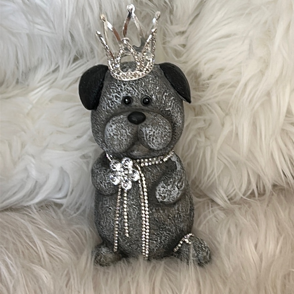 DOG STATUE=MAGICAL PRINCESS DOG STATUE. New & Handcrafted